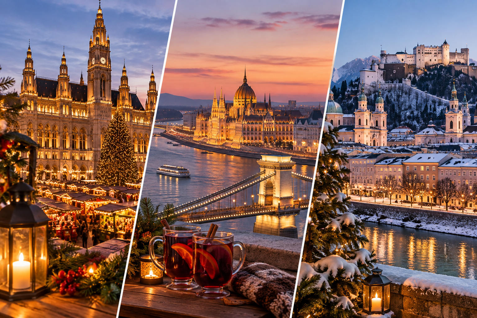 Vídeň, Budapešť a Salzburg v adventu